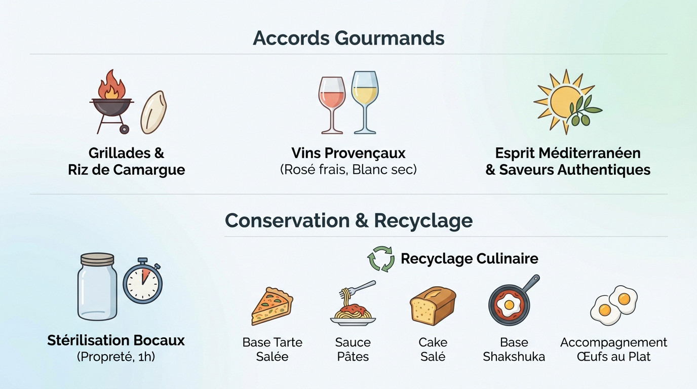 Accords vins et conservation de la ratatouille provençale