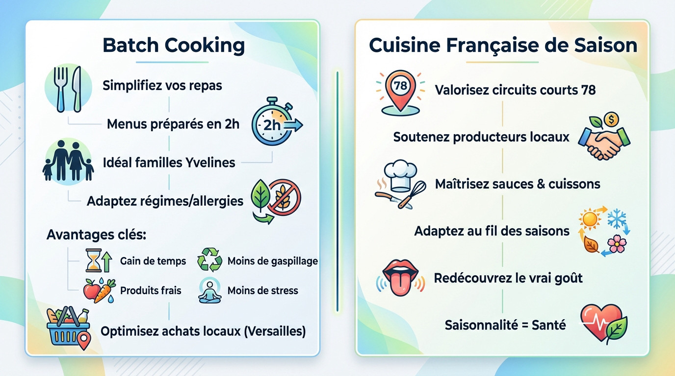Batch cooking et cuisine de saison dans les Yvelines