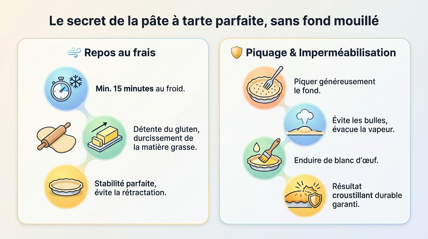 Fond de tarte croustillant et doré pour quiche lorraine