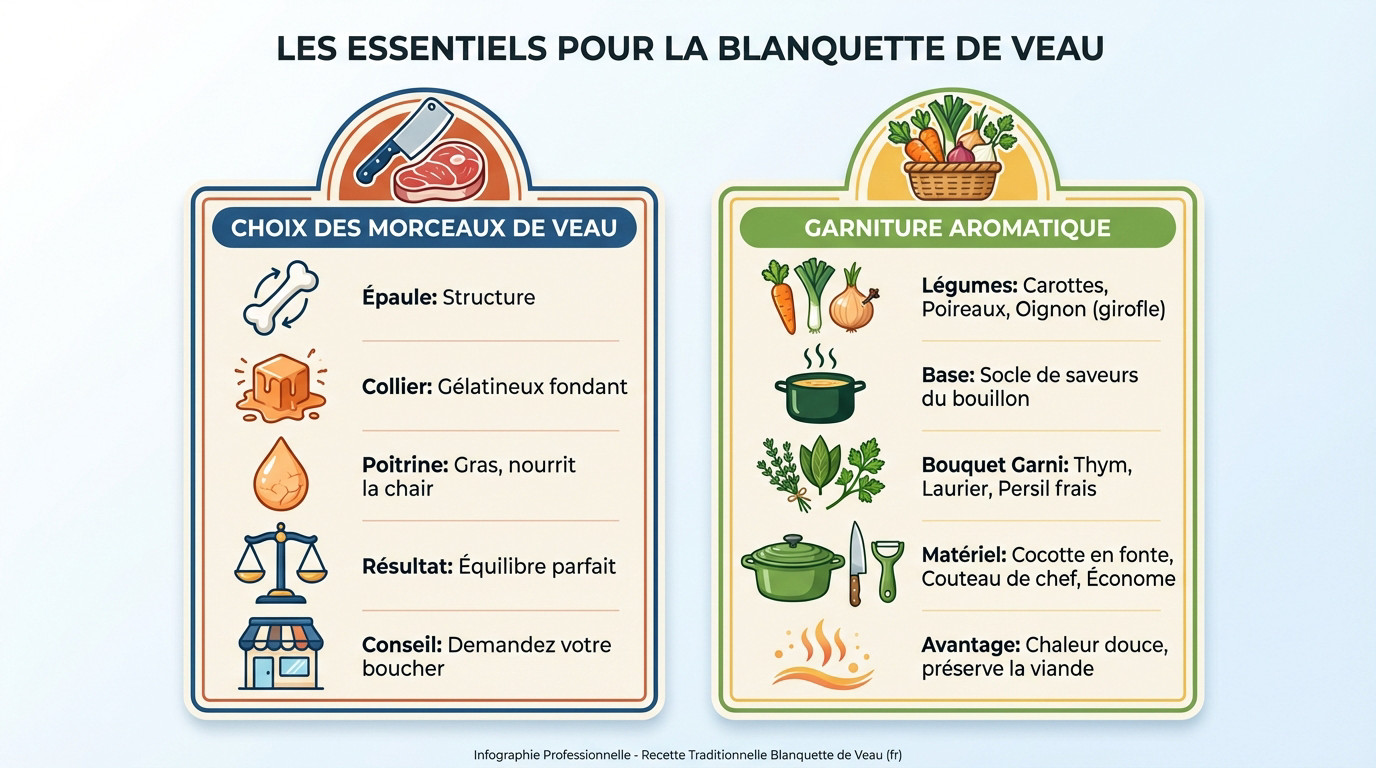Viande de veau et aromates