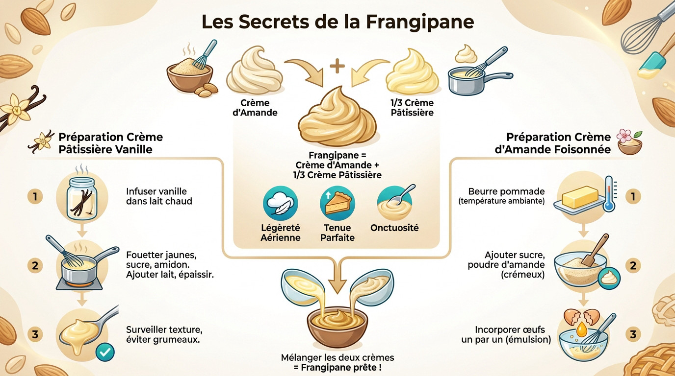 Préparation d'une frangipane onctueuse pour galette des rois